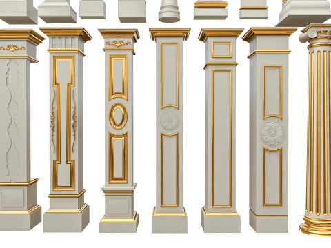 Colunas cl&aacute;ssicas 6 Modelo 3D