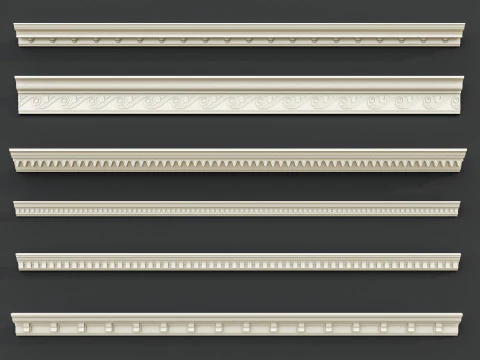 Molduras de esculturas cl&aacute;ssicas 8 Modelo 3D