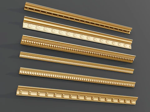 Molduras de esculturas cl&aacute;ssicas 8 Modelo 3D