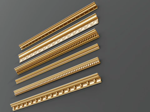 Molduras de esculturas cl&aacute;ssicas 8 Modelo 3D