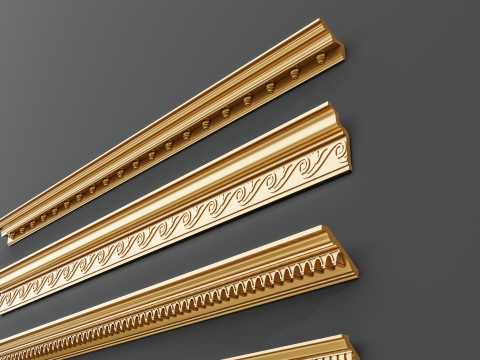 Classic carvings moldings 8 3D Model
