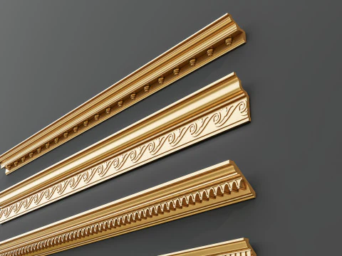 Molduras de esculturas cl&aacute;ssicas 8 Modelo 3D