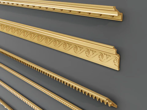 Molduras de esculturas cl&aacute;ssicas 8 Modelo 3D