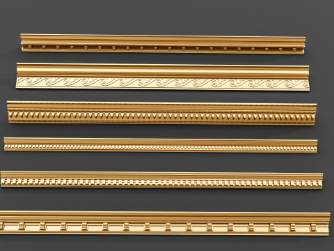 Classic carvings moldings 8 3D Model