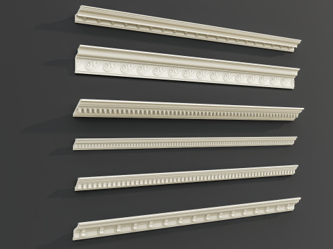 Classic carvings moldings 8 3D Model