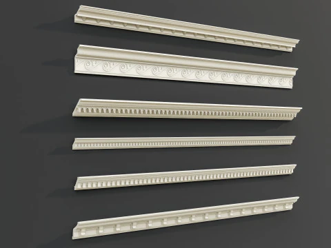 Molduras de esculturas cl&aacute;ssicas 8 Modelo 3D