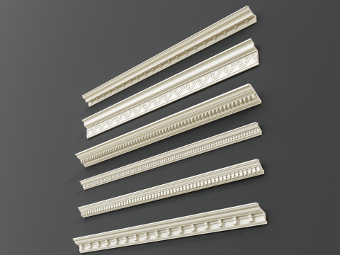 Classic carvings moldings 8 3D Model