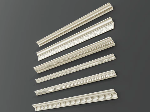 Molduras de esculturas cl&aacute;ssicas 8 Modelo 3D