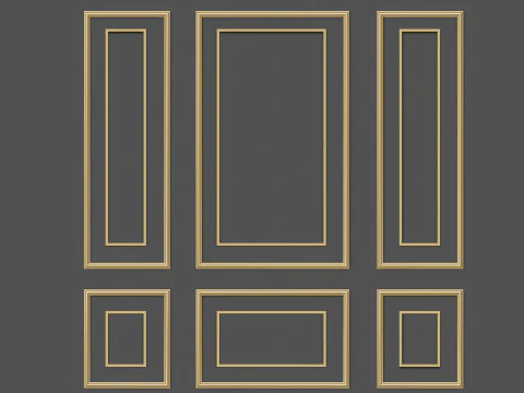 Molduras de esculturas cl&aacute;ssicas 9 Modelo 3D