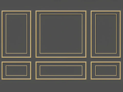 Molduras de esculturas cl&aacute;ssicas 9 Modelo 3D