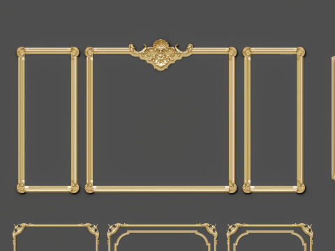 Classic carvings moldings 9 3D-Modell