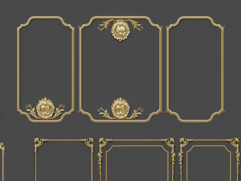 Classic carvings moldings 9 3D-Modell