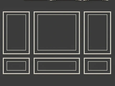 Molduras de esculturas cl&aacute;ssicas 9 Modelo 3D