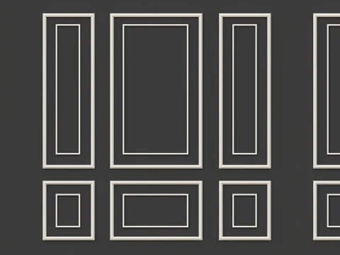 Molduras de esculturas cl&aacute;ssicas 9 Modelo 3D