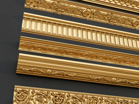 Molduras de esculturas cl&aacute;ssicas 10 Modelo 3D