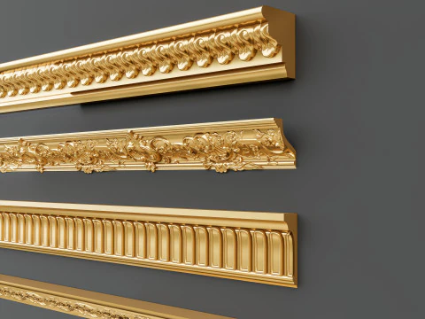 Molduras de esculturas cl&aacute;ssicas 10 Modelo 3D