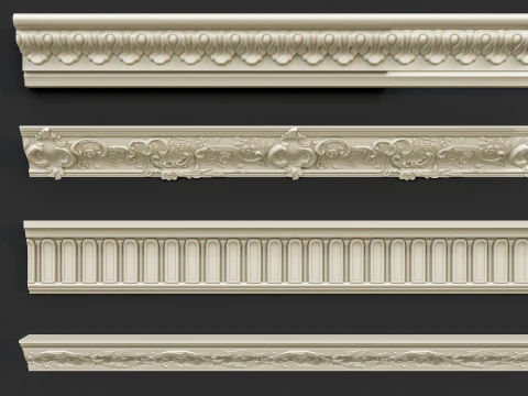 Molduras de esculturas cl&aacute;ssicas 10 Modelo 3D