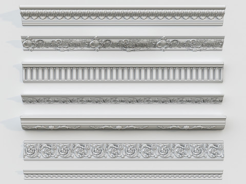 Classic carvings moldings 10 Modèle 3D