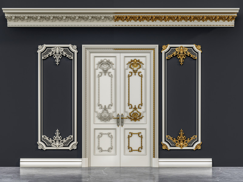 Classic carvings moldings 12 Modello 3D .c4d .max .obj .3ds .fbx .stl .blend