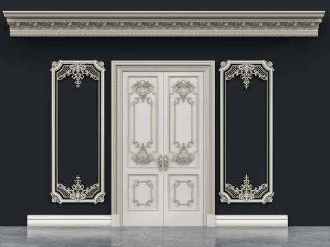 Molduras de esculturas cl&aacute;ssicas 12 Modelo 3D