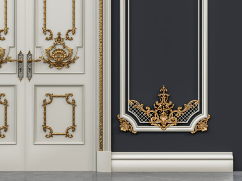 Classic carvings moldings 12 Modello 3D