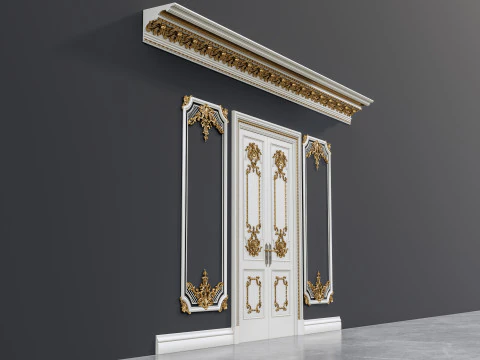 Molduras de esculturas cl&aacute;ssicas 12 Modelo 3D