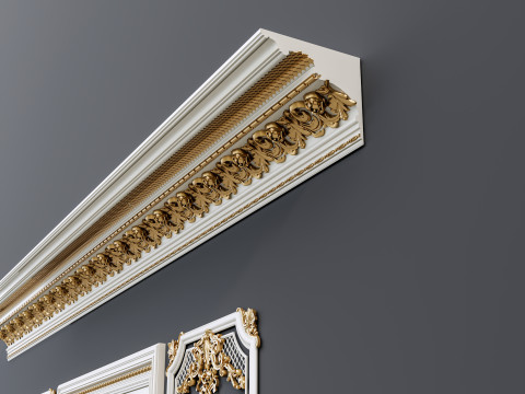 Classic carvings moldings 12 Modello 3D