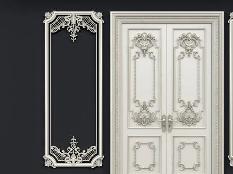 Molduras de esculturas cl&aacute;ssicas 12 Modelo 3D