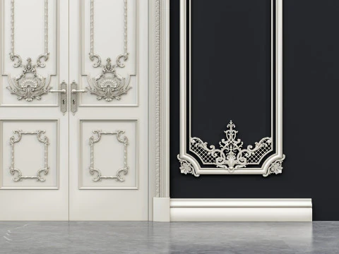 Molduras de esculturas cl&aacute;ssicas 12 Modelo 3D