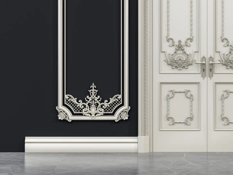 Molduras de esculturas cl&aacute;ssicas 12 Modelo 3D