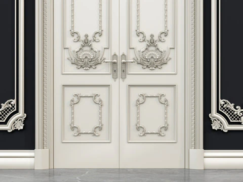 Molduras de esculturas cl&aacute;ssicas 12 Modelo 3D