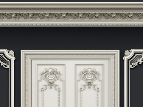 Classic carvings moldings 12 Modello 3D