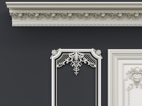 Classic carvings moldings 12 Modello 3D
