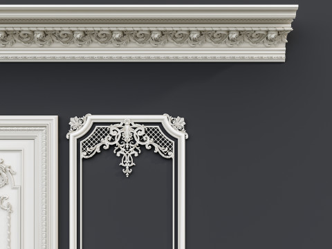 Classic carvings moldings 12 Modello 3D