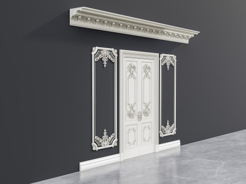 Classic carvings moldings 12 Modello 3D