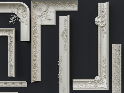 Classic carvings moldings 14 Modèle 3D