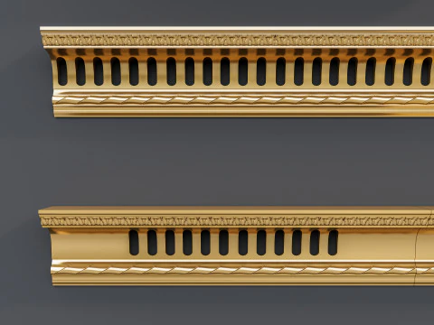 Classic carvings moldings 14 3D Model