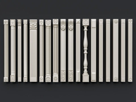 Classic carvings moldings 15 Modello 3D