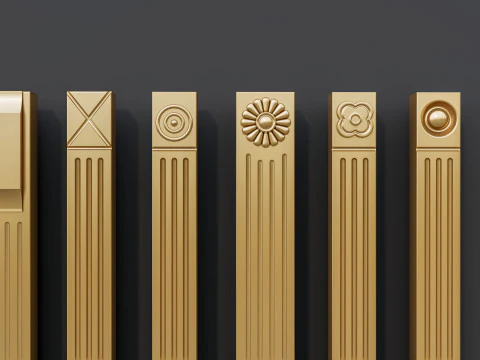 Molduras de esculturas cl&aacute;ssicas 15 Modelo 3D