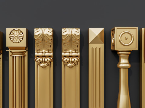 Classic carvings moldings 15 Modello 3D