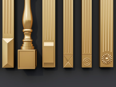 Classic carvings moldings 15 Modello 3D