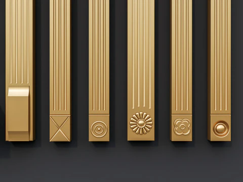 Molduras de esculturas cl&aacute;ssicas 15 Modelo 3D