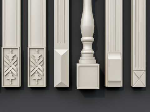 Classic carvings moldings 15 Modello 3D