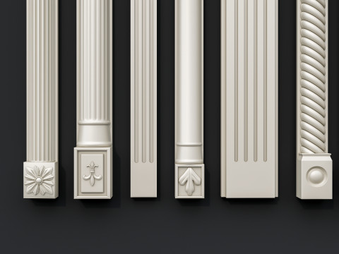 Classic carvings moldings 15 Modello 3D