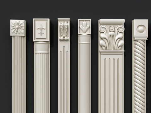 Classic carvings moldings 15 Modello 3D