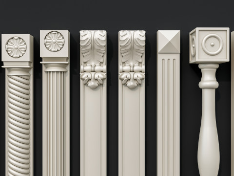 Classic carvings moldings 15 Modello 3D