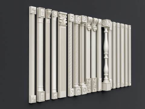 Classic carvings moldings 15 Modello 3D