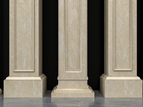 Classic colums 16 Model 3D