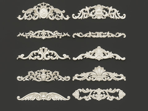 Classic carvings moldings 87 Modello 3D