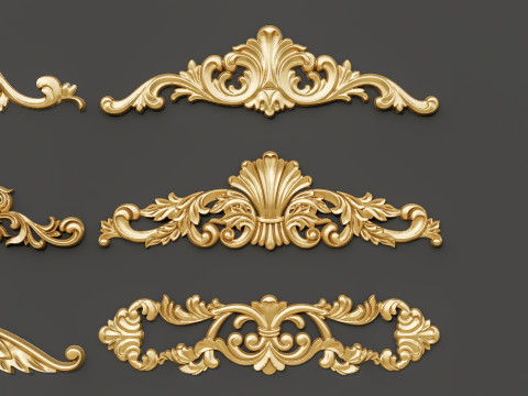 Classic carvings moldings 87 Modello 3D